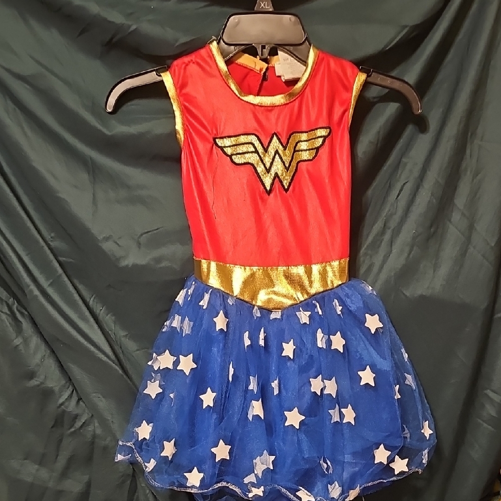 Rubie's Red and Blue Wonder Women Superhero Costume with Gold Accents